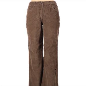 Talbots Corduroy Pants, Signature Style,Straight Leg, Chocolate Brown,16W Petite
